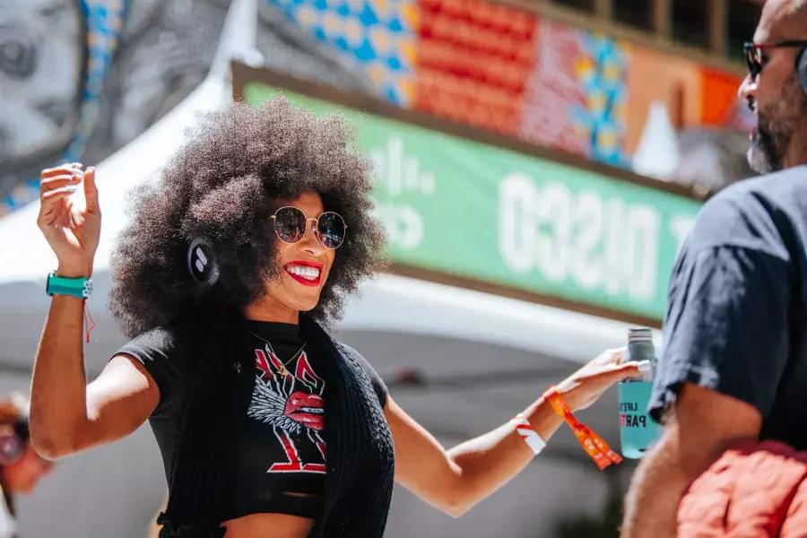 Girl having fun at BottleRock Festival